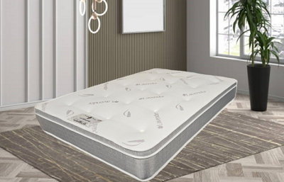 Knight Sleep Lavender Hybrid Cool Gel Super King Size Mattress6Ft from B&Q