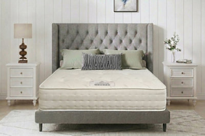 B&Q -  Natural Cashmere 1000 Pocket Mattress Built With Extra Hybrid Support Features King Size Mattress5Ft