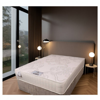 B&Q -  Hybrid Memory Foam Sprung Mattress Designed For The Ultimate SleepBreathable With Back Support Single Mattress- 3Ft