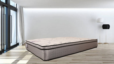 Knight Sleep Luxury 30Cm Deep Ruby Pillowtop Mattress With Multiple Layers Of Natutal Fillings Small Single Mattress2Ft6 from B&Q