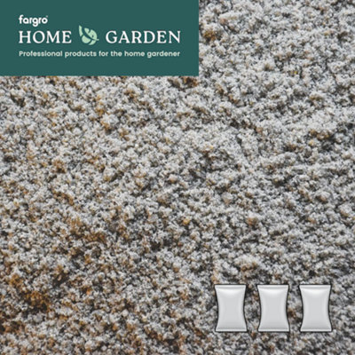 Fargro Home and Garden Fargro Melcourt Pack Of 3Professional Horticultural Silver Sand For Lawn Dressing And Soil Enrichment (3 X 20Kg Bags) from B&Q