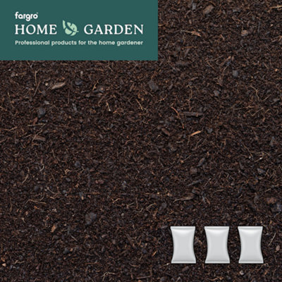 Fargro Home and Garden Fargro Melcourt Pack Of 3Sylvagrow™ Grow BagsBlended Organic Matter SoilPremium Growing Medium(3 X 45L Bags) from B&Q