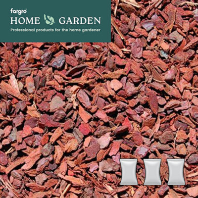 Fargro Home and Garden Fargro Melcourt Pack Of 3Mature Pine Propagating Bark™ Professional Series Growing Media Bark Mulch Chips 2-7mm60L Bag from B&Q