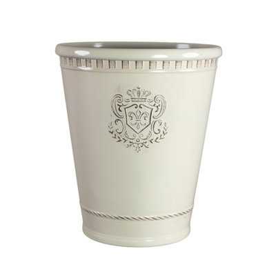 Fargro Home And Garden™ Royal Tapered Round Planter Tall D30 X H35 CmCream Indoor & Outdoor Plant Pot from B&Q