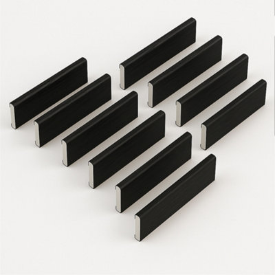  - Windows4You Black Ash Upvc Architrave Trim (L)1M X (W)30mm X 6mm Pencil RoundDoor & Window SurroundPack Of 10