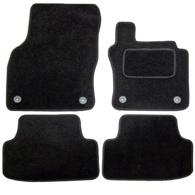 Actiasmat Fits Seat Leon Mk3 2013-2020 Fully Tailored Carpet Car Mats Black 4Pcs Floor Set from B&Q