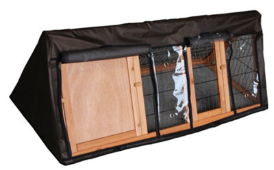 Actiaspet Wooden Triangle Rabbit Hutch With Cover from B&Q