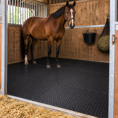 Horse Stable Mats 62x62cm 34mm EVA Interlocking Non Slip Equine Matting 6 Pack - Image 4