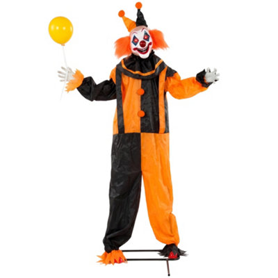 Aka Animated Clown Halloween Decoration, Sound & Touch Activation - Multicolour - Image 3