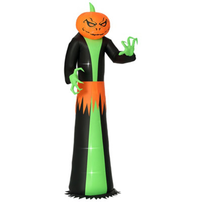 Aka Unisex Multicolor Inflatable Halloween Pumpkin Ghost, Built-In Led Lights - Image 3