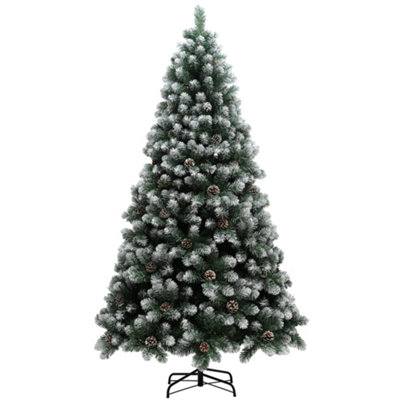  - 7Ft Snow-Dipped Artificial Pine Christmas Tree