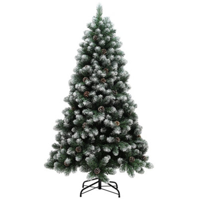  - 6Ft Snow-Dipped Artificial Pine Christmas Tree