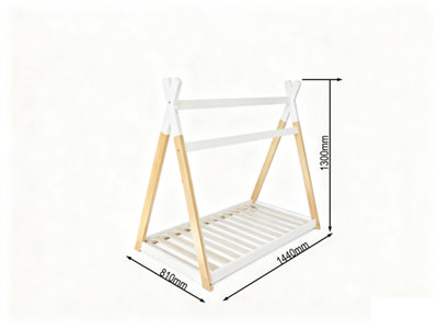 Kidsaw Jinsen White Wooden Toddler House Bed - Image 7