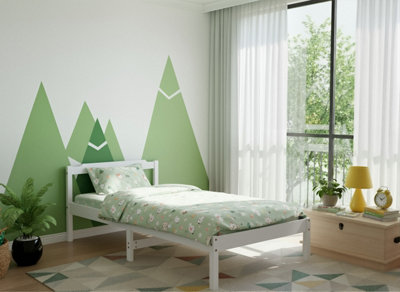 Kidsaw Jinsen Standard Single Bed White from B&Q