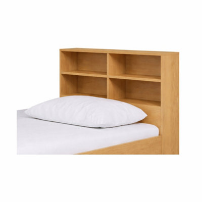 KIDSAW Bookcase Headboard Attachment for Cabin Beds, Brown Oak Finish, 100 x 96 x 18 cm - Image 4