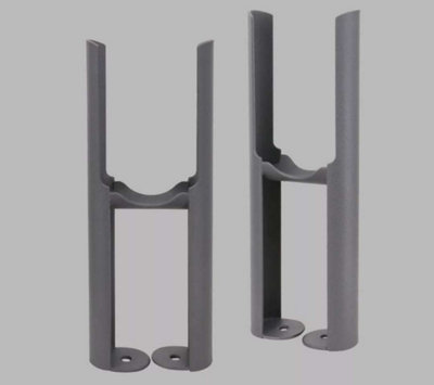 B&Q -  Anthracite Floor Mounting Feet For Cast Iron Traditional Double Column RadiatorPair