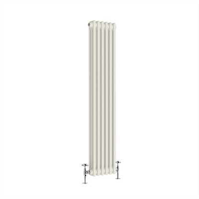 G-Rad Cream Triple Column Vertical Cast Iron Radiator(H) 1500 X (W) 285mm from B&Q