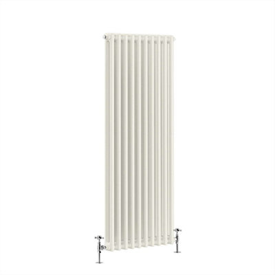 G-Rad Cream Double Column Vertical Cast Iron Radiator(H) 1800 X (W) 460mm from B&Q
