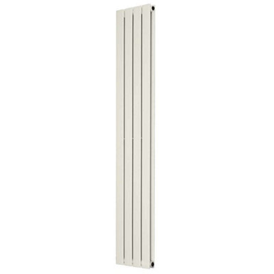 B&Q -  Cream Double Flat Panel Designer Column Vertical Radiator(H) 1800 X (W) 272mm