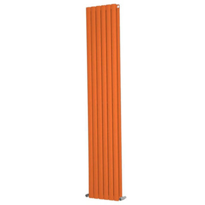 G-Rad Orange Oval Panel Vertical Radiator(H) 1800 X (W) 360mm from B&Q