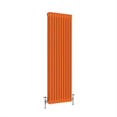 G-Rad Bright Orange Triple Column Vertical Cast Iron Radiator (H) 1800 X (W) 465mm from B&Q