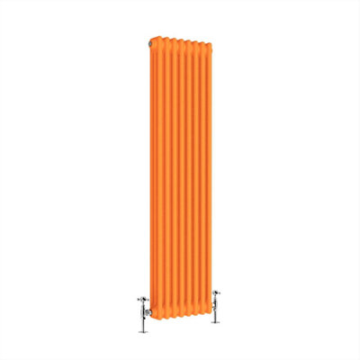 G-Rad Bright Orange Triple Column Vertical Cast Iron Radiator (H) 1500 X (W) 375mm from B&Q