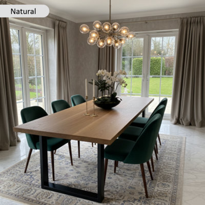 B&Q -  Sophisticated Oak Dining TableNatural