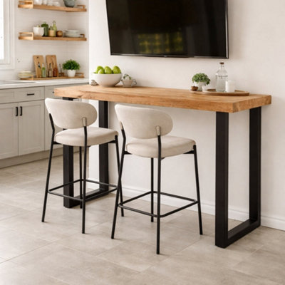 B&Q -  Chunky & Sturdy Breakfast BarMid Oak