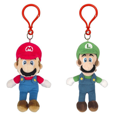 San-Ei Nintendo Super Mario And Luigi Keychain Bundle