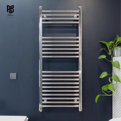 ARKO BATHROOM Arko Heated Towel RailsTowel RadiatorWall Mounted Ladder Radiators 500X1200mm ,chrome from B&Q