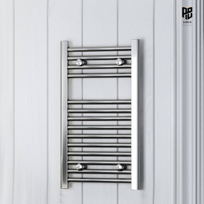 ARKO BATHROOM Arko Heated Towel RailsTowel RadiatorWall Mounted Ladder Radiators 400X800mm ,chrome from B&Q