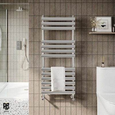 ARKO BATHROOM Arko Towel RadiatorHeated Towel RailsWall Mounted Ladder Radiators 500X1200mmChrome from B&Q