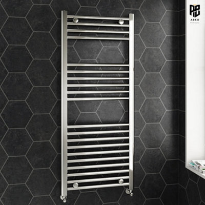 ARKO BATHROOM Arko Towel RadiatorHeated Towel Rails,wall Mounted Ladder Radiators 400X1200mmChrome from B&Q