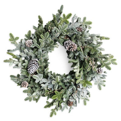 Shatchi Cypress Pine Wreath 80Cm Pe Material Real-Touch Wreath For Door Décor from B&Q