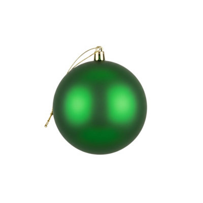 Shatchi 20Cm Dark Green Mat Christmas BaublePremium Bauble & Home Décor Ornament from B&Q