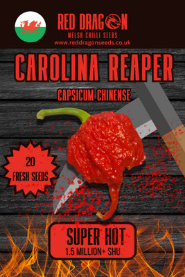 B&Q Carolina Reaper Chilli Seeds - 20 Fresh Seeds