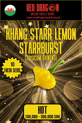 Ks Lemon Starrburst Chilli Seeds10 Fresh Seeds
