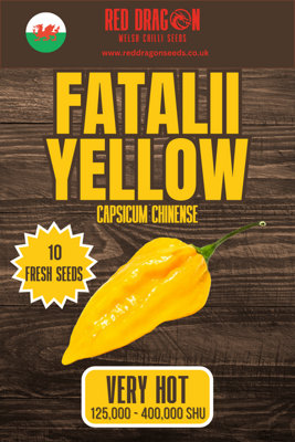 Fatalii Yellow Chilli Seeds10 Fresh Seeds