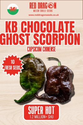 Kb Chocolate Ghost Scorpion Chilli Seeds10 Fresh Seeds