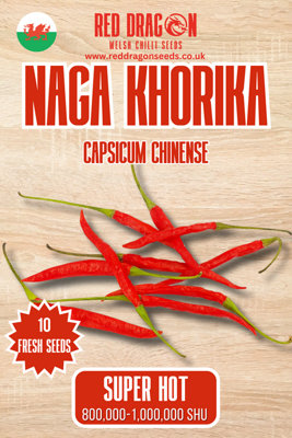 B&Q -  Naga Khorika Chilli Seeds For Growing Hot Peppers
