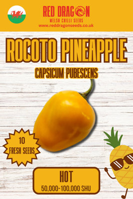 B&Q -  Rocoto Pineapple Chilli Seeds For Growing Hot Peppers