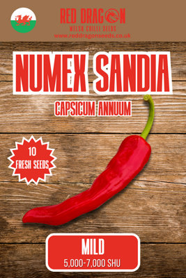 B&Q -  Numex Sandia Chilli Seeds For Growing Hot Peppers