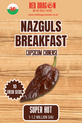 B&Q -  Nazguls Breakfast Chilli Seeds For Growing Hot Peppers