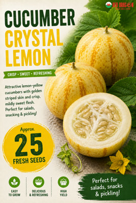 B&Q -  Cucumber Crystal Lemon Seeds For Kitchen Garden Growing