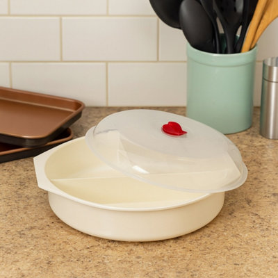 Avilo - Sectioned Casserole Dish - 3 Compartments - Microwave Safe - Image 5