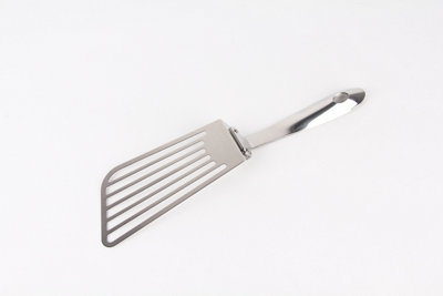 Spatula Flexible Stainless Steel 31.5cm Silver Slotted Fish & Pancake Turner - Image 4