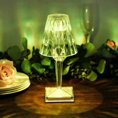 Avilo - Table Lamp - Rechargeable - Touch Control - 26.3cm - Clear - Image 3