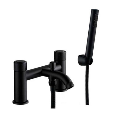B&Q -  Corsica Black Bath Shower Mixer