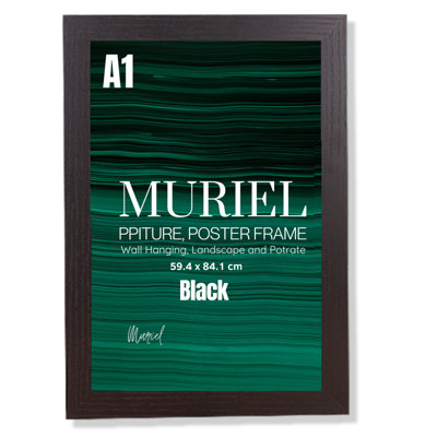A1 Black Picture Frame Photo Frame Perspex Sheet For Wall Or TableLandscape Portrait Orientation  (59.4 X 84.1 Cm) from B&Q