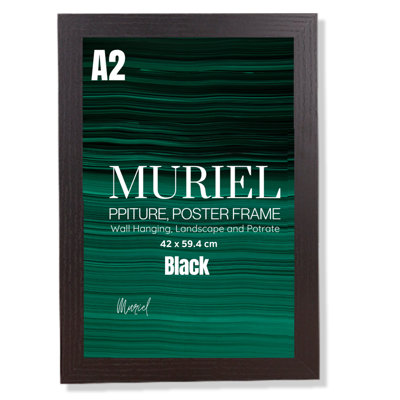 A2 Black Picture Frame Photo Frame Perspex Sheet For Wall Or TableLandscape Portrait Orientation  (42 X 59.4 Cm) from B&Q